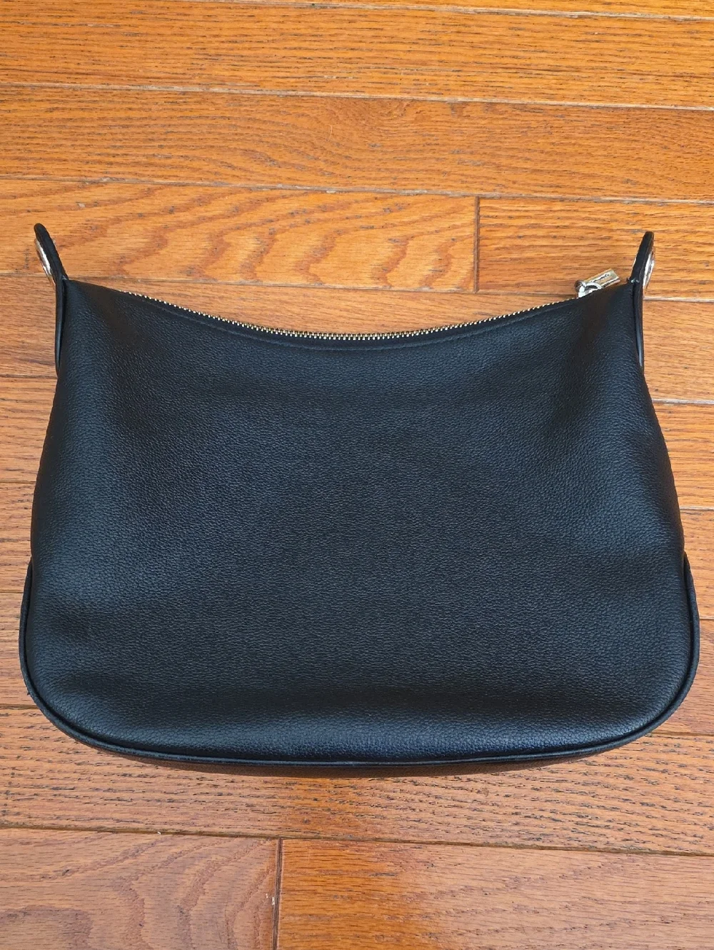 Kate Spade Large Rosie Black Leather Crossbody Bag with Striped And Solid Strap